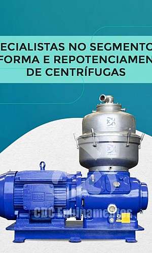 Manutenção de separadora centrífuga Manutenção de separadora centrífuga